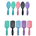 Custom Logo Paddle Cushion Scalp Massage Comb Hair Brush ABS Detangling Comfortable Vent Shower