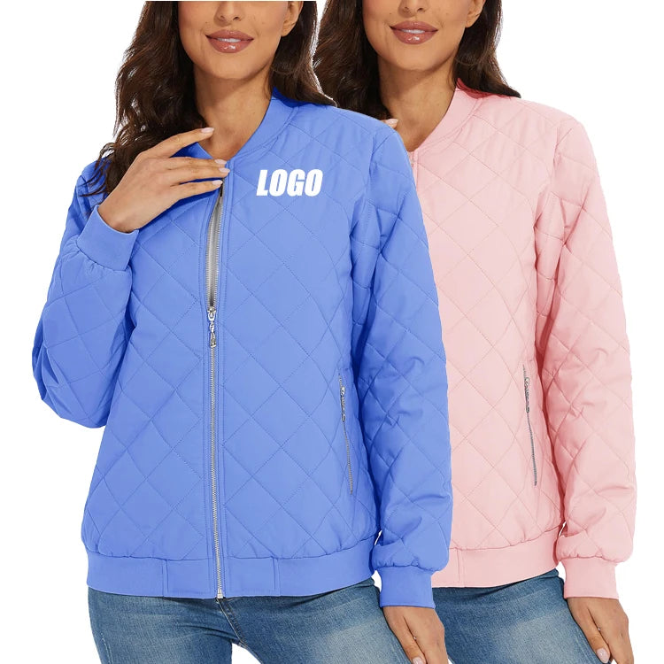Wholesale Custom logo Women Winter Jackets and Coats Zip up Jacket Workout Women Activewear Jackets
