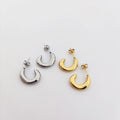 Hypoallergenic Chunky Hoop Earrings for Women Bijoux Acier Inoxydable Gold Plated Earrings 14 Karat Gold Hoop Earrings