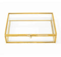 Customized Photo Boxes Gold Glass Copper Wedding Personalised Presentation Storage Keepsake Usb 4x6 10x15 Picture