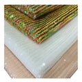 Transparent Sequin Stripe Spangle Iridescent Rainbow Fluorescent Saree Fabric Girls' Evening Party Wedding Dresses Mesh Fabric
