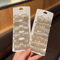 Korean INS Bowknot Rhinestone Pearl Hair Clips Bling Bling Girl Hair Claw Hair Accessories