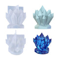 New Crystal Cluster Resin Mold 3D Silicone Candle Mold for Home Decoration
