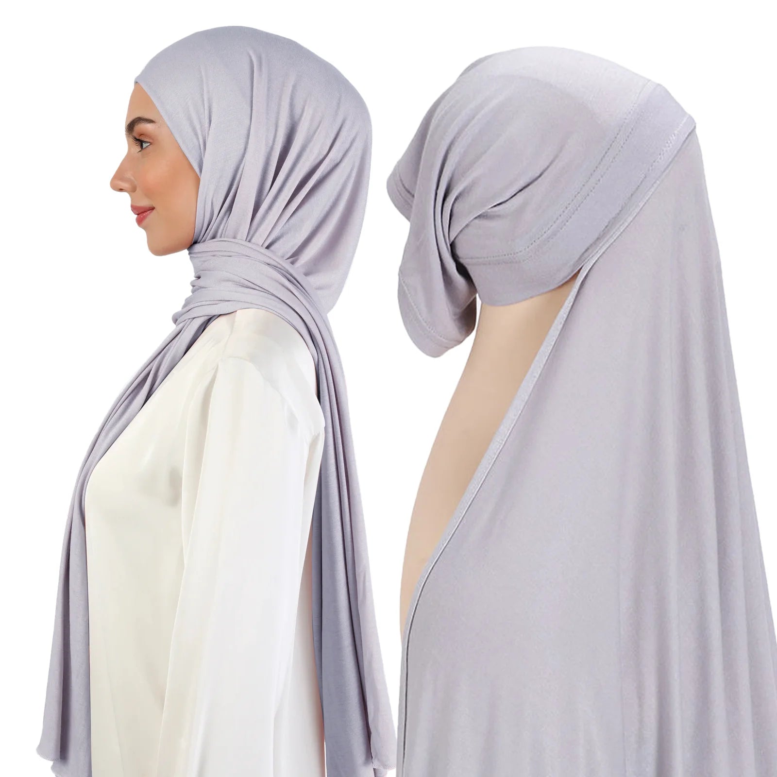 Wholesale Supplier Shawl Muslim Women Ready to Wear Premium Scarf Inner Caps Stretchy Cotton Instant Jersey Sports Hijab