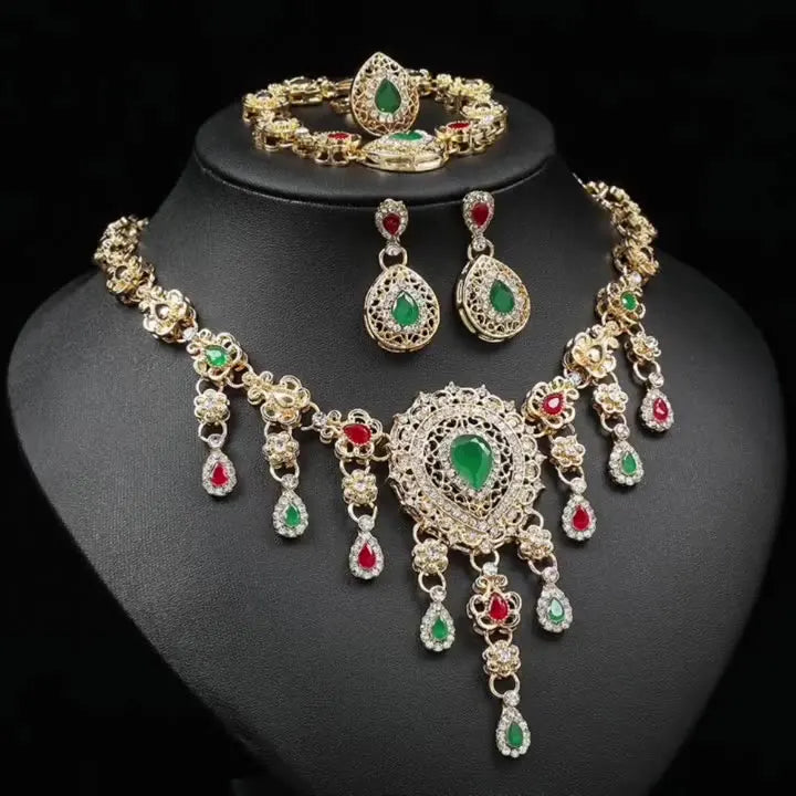 Infinity Stone Gem Necklace Fashion Indian Jewelry Sets