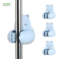 No Drill Mini Bear Shape ABS and Silicone Mop and Broom Holder Wall Mount Home Kitchen Cleaning Tool Storage Hanger
