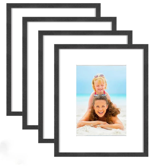 Modern Style A4 Size Photo Frame Black Freestanding Wall Mountable UV Printing 6x8 for Home Use Wall Hanging Art Certificate