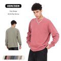 2025 New Style Crew Neck Custom Long Sleeve Vintage Acid Washed 310GSM Heavy Weight Men T Shirts Long Sleeve T-shirt