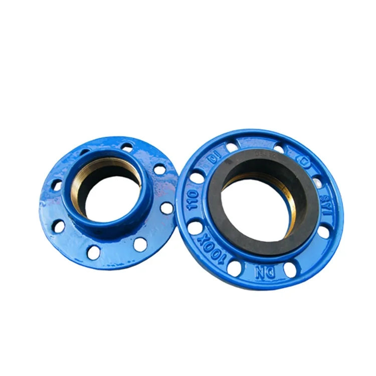 DN40-DN400 PN10 PN16 GGG50 Ductile Iron Quick Flange Adaptor with FBE Coating Rubber Gasket 1 Year Warranty for PE/PVC Pipes