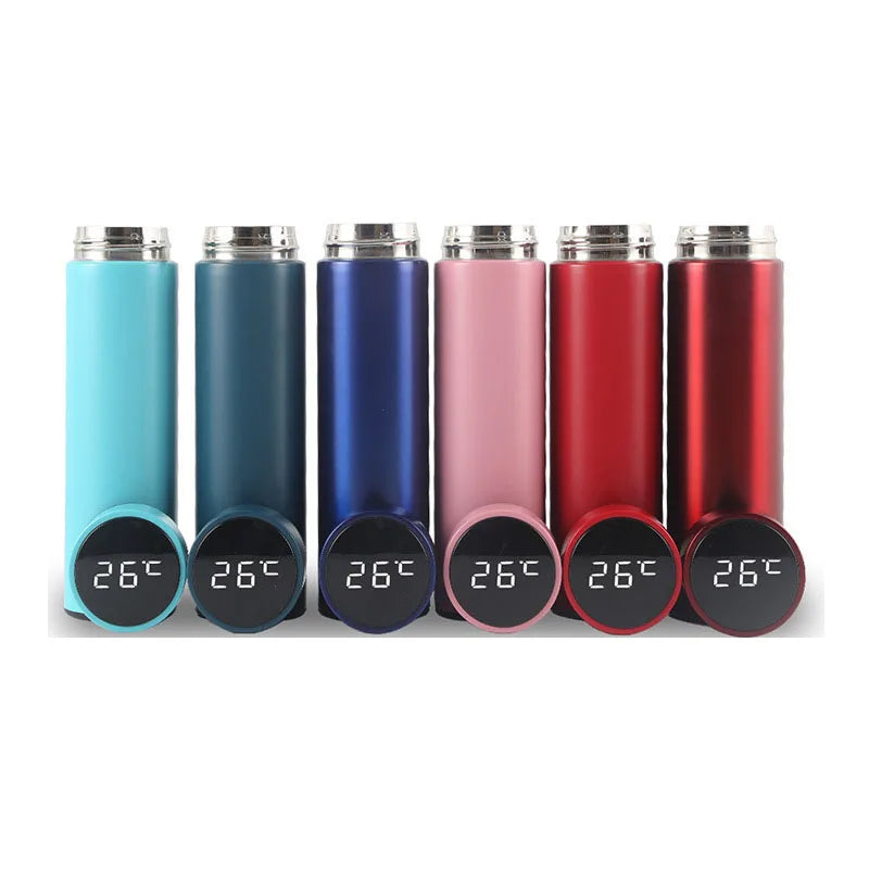 FX Factory Custom Luxury Double Wall Vacuum Display 500 Ml Smart Water Bottle Led Temperature Display Thermos Tumbler