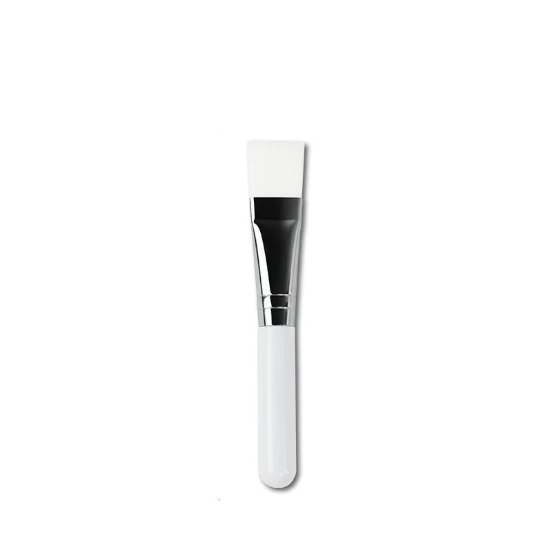Low MOQ Professional Beauty Nylon Hair Facial Mask Brush Mini Mask Brushes Soft Flat Facial Mask Applicator MegaBDM