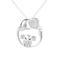 Factory Wholesale 925 Silver Necklace  Cute Animal Elephant Mothers Day Gifts 2025 Necklace Animal Pendant Necklace for Women