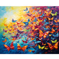 Colorful Butterfly Diamond Embroidery 5D DIY Full Animal Handmade Room Decoration Gift 30x40cm/12x16inch Landscape Subject