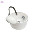 Commercial Porcelain Sink White Foot Rest Pedicure Bowl Foot Spa Pedicure Sink with Drain