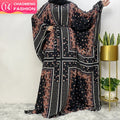 6337# Six Different Pattern Batwing Sleeves With Belt Prayer Women Eid Abaya Dress Muslim Islamic Kaftan Ramadan Clothing