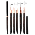 Professional Wood Nylon Hair Mail Brush Painting Kit Nail Drawing Pen Wooden Handle Nail 6 9 12 15 18 Art Liner Brush