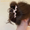 Fashion Sweet Extra Large 13cm 8cm Hearts Plastic Hair Clips Claws  for Women Girls Hair Claw Accessories Wholesale