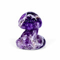 Wholesale 2.5 Inch Natural Crystal Big Head Snake Sculpture Hand Carved Gemstone Healing Amethyst Crafts Q-Style Fashion Trend