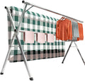 Professional Home Stainless Steel Single Tier Foldable Storage Holders & Racks Clothes Drying Rack for Bathroom Living Room Use