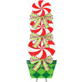 Christmas Decorations OutdoorPeppermint Candy Christmas Yard Signsfor Lawn Pathway Walkway Candyland Party Themed Party