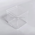 Transparent Plastic Candy Box 55x55x55mm Clear Acrylic Candy Box With Round Corner for Wedding
