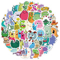50Pcs Kawaii Cartoon Monster Graffiti Label For Kids Children Home Fridge Luggage Laptop Paper Decal Decor Stickers