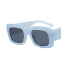 2024 New Retro Square Sunglasses for Women Ladies with Blue White Red Champagne PC Frames Trendy and Stylish