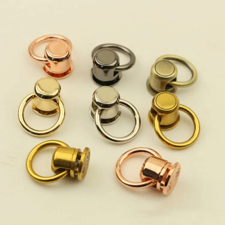 For Deepeel ZD020 Bag Hardware Accessories Rivet Type Snap Hook Side Ring Nails Buckles Screw Rings Bags Chain Connection Buckle