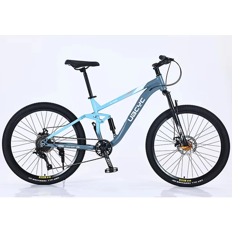 Carbon Steel Frame Fashion Full Suspension Bicycle Bicicletas 26 27.5 29 Inch Mountain Bike Racing Bike