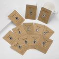 Birthday Gift Girls Natural Gemstone Zircon Silver 12 Zodiac Astrology Star Sign Horoscope Coin Card Necklace for Women