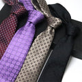 Spring Hot Sale 100% Silk Jacquard Woven Neck Ties for Men Blue Formal Wear Wool Lining Plaid/Argyle/Solid Patterns Delivery 7