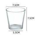 D5.5*H7.5cm Vintage Empty Container Custom Logo Transparent Clear Glass Candle Jars for Candle Making