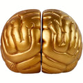 Brain Resin Bookends Office Decor Accent Unique Science-Themed Functional Art Ornament Eye-Catching Literary Accessory