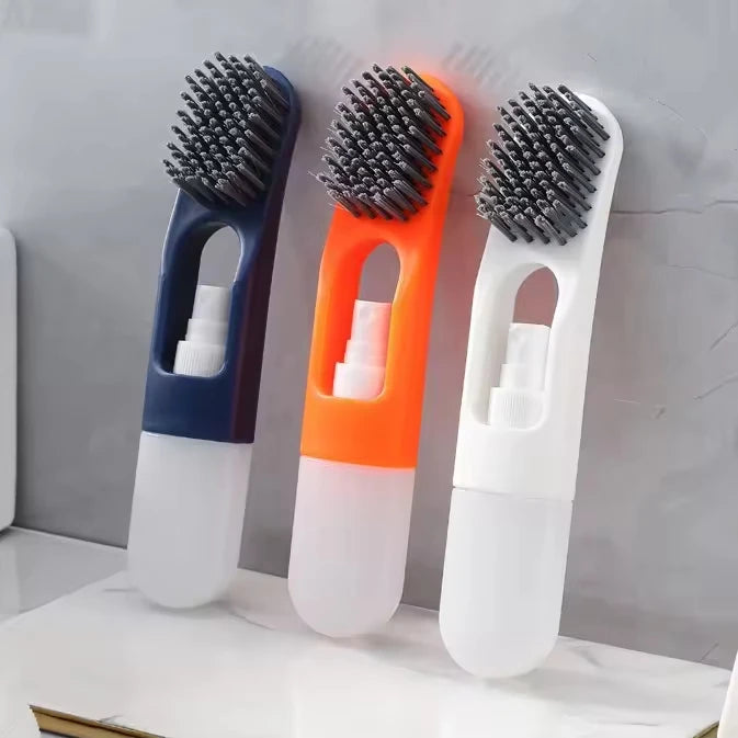 Multi-purpose Refill Shoes Portable Scrub Shoes Brush Tools Come with Spray Bottle Cleaning Brush