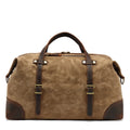 Vintage Style 16oz Canvas Duffel Bag with Zipper Closure Large Capacity Custom Gym Sports Luggage for Men Business Travel