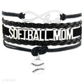 Factory Custom Made Infinity Love Softball Wrap Sports Gift for Softball Mom Fans Custom Dropshipping Mens Bracelets for Women