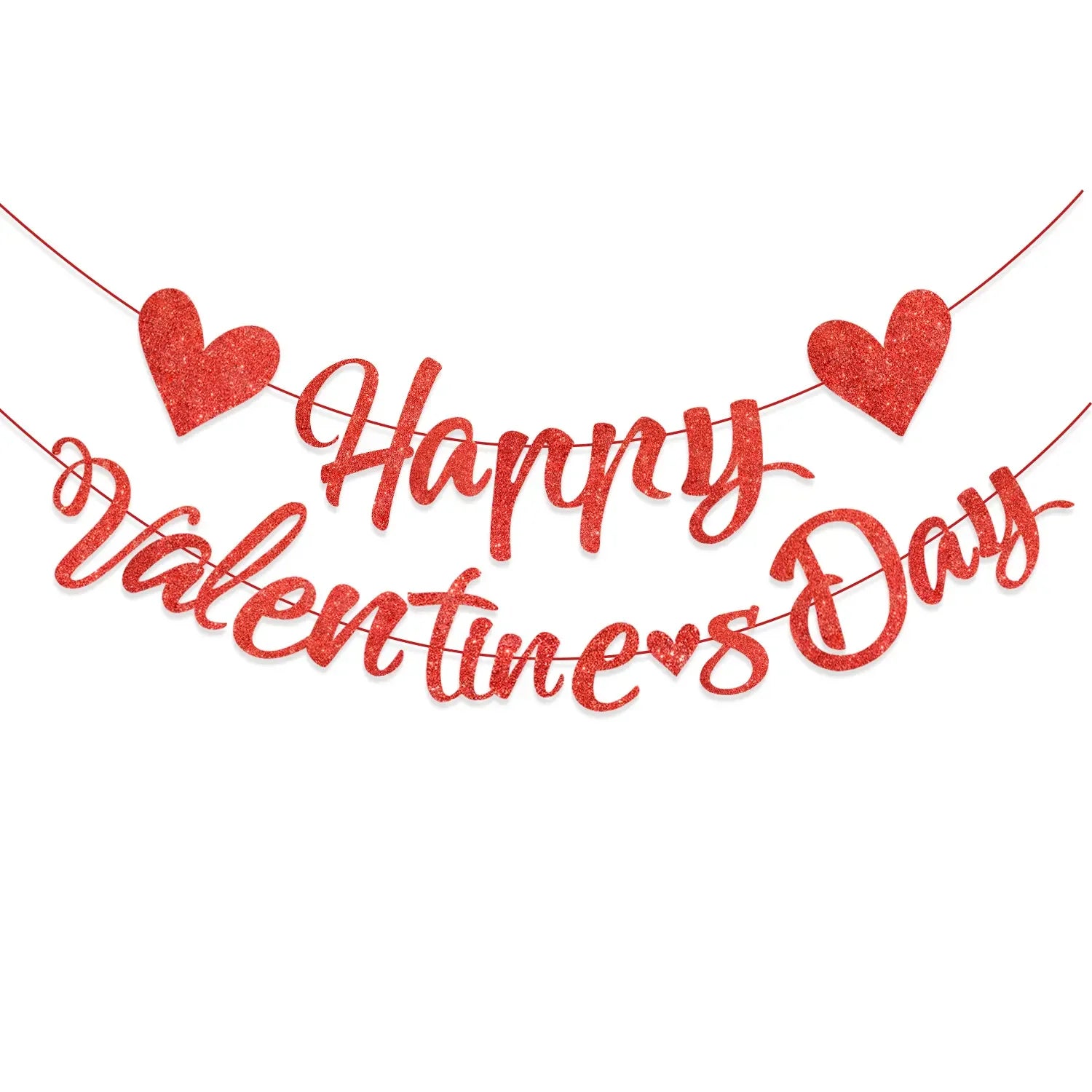 Valentine's Day Party Supplies Anniversary Wedding Engagement Birthday Decoration Photo Props Banner Decoration for Special