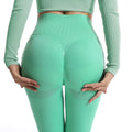 GC Custom Seamless Leggings Yoga Pants for Women Hip Lifting Peach Hip Sports Pants Klein Blue Bodybuilding Fitness Pants