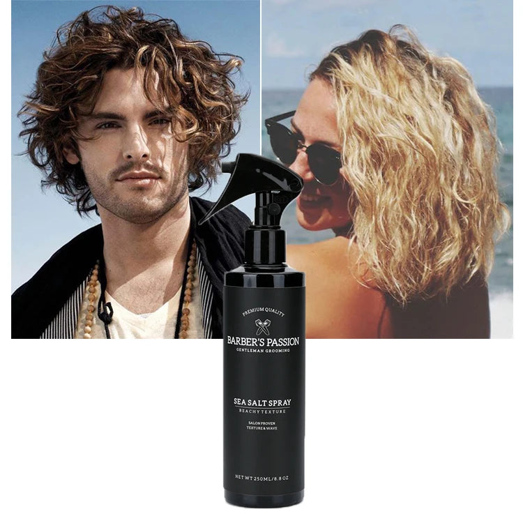 BARBER Natural Texture Beach Look Hair Styling Sea Salt Spray for Bouncy Beachy Waves & Windswept Look