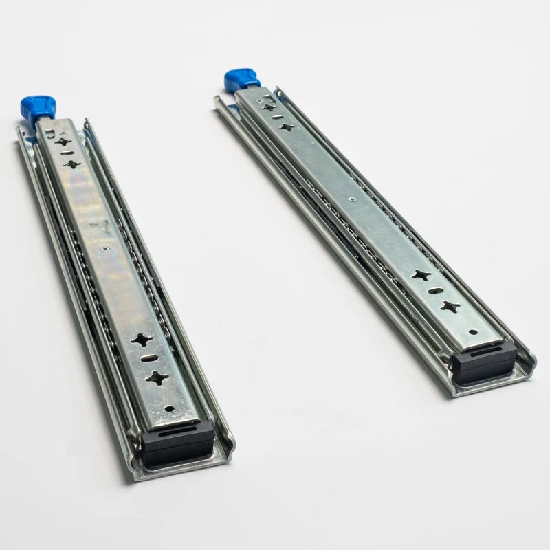 53mm Cold Rolled Steel Heavy Duty Full Extension Ball Bearing Telescopic Silent Drawer Slide Rail Galvanized Finish Kitchen