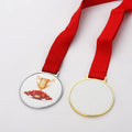 Rubysub Sublimation Blank Medals Marathon Running Games Silver Gold Sports Award Metal Medal