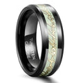 OAHLAN Fashion Jewelry 8mm Dragon Celtic Tungsten Carbide Rings for Men Wedding Anniversary Engagement Gift