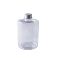 Transparent PET Plastic 28mm 500ml Flat Shoulder Beverage Bottle with Aluminum Cap for Water Liquid Juice Vodka Screw Seal Type