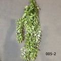S076 Hanging Ceiling Plant Artificial Greenery Realistic Artificial Fern Wedding Green Flower Plant Ceiling Decor for Restaurant