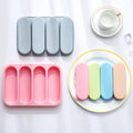 4-Grid Strip Silicone Mold Food Grade Rectangular Baking Pan for Puff Baguette Cake Baking Tool for Bakers