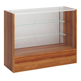 Manufacturer's Extra View Wooden Checkout Counter Glass Display Case Showcase for Retail Shop and Jewelry Store Display