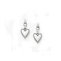 Wholesale 925 Sterling Silver Earring Antique Silver Earrings Timeless Heart Drop Earrings for Women