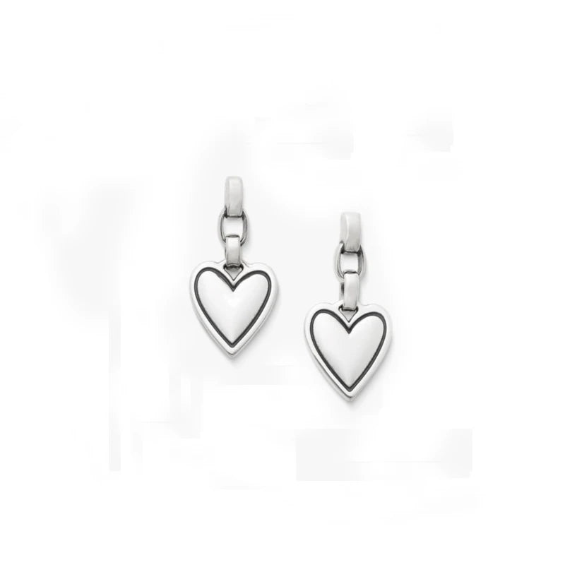 Wholesale 925 Sterling Silver Earring Antique Silver Earrings Timeless Heart Drop Earrings for Women
