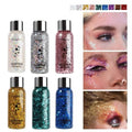Wholesale Mermaid Sequins Liquid Eyeshadow Large Sequin Gel Glitter Face Eye Makeup Hair Body Nail Art Liquid Glitter Gel