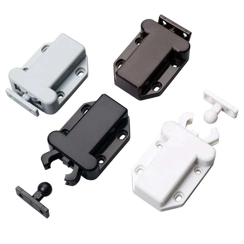 Cabinet Lock Push Lock Self-locking Device Hydraulic Damper Non-magnetic Touch Lock Safety Push Latch Modern Living Room Outdoor